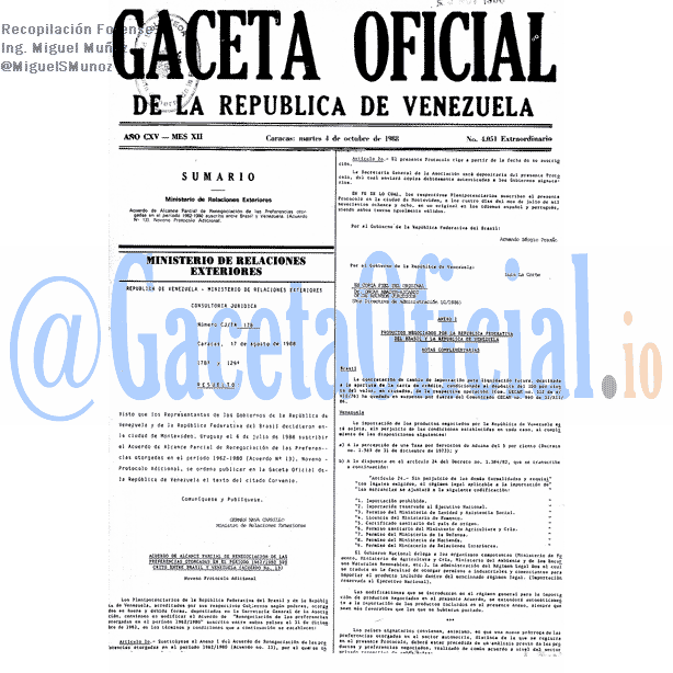 Gaceta Oficial 4051 del 4 Octubre 1988