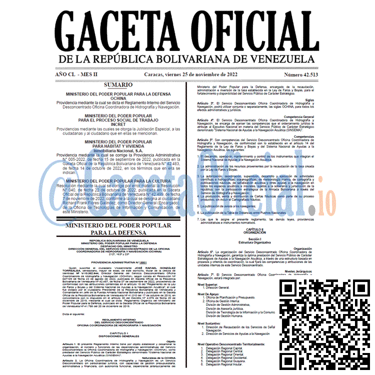 Gaceta Oficial, Gaceta 42513, Gaceta #42513, Gaceta Oficial Venezuela #42513