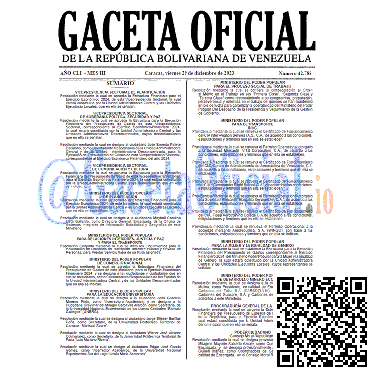 Gaceta Oficial, Gaceta 42788, Gaceta 42788 HD, Gaceta #42788, Gaceta Oficial Venezuela #42788