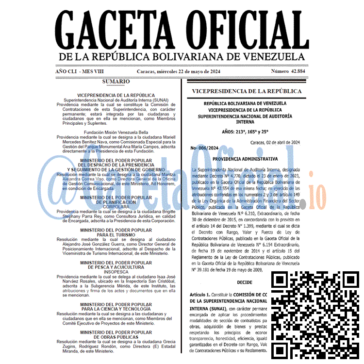 Gaceta Oficial, Gaceta 42884, Gaceta 42884 HD, Gaceta #42884, Gaceta Oficial Venezuela #42884
