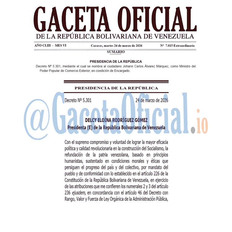 Gaceta Oficial, Gaceta 7015, Gaceta 7015 HD, Gaceta #7015, Gaceta Oficial Venezuela #7015