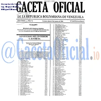 Gaceta Oficial 5699 del 29 Marzo 2004