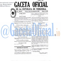Gaceta Oficial 33301 del 5 Septiembre 1985