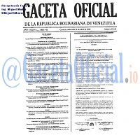 Gaceta Oficial 39163 del 22 Abril 2009