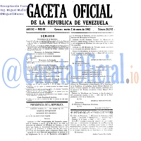 Gaceta Oficial 26742 del 2 Enero 1962