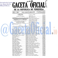 Gaceta Oficial 1670 del 23 Julio 1974