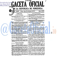 Gaceta Oficial 30881 del 29 Diciembre 1975