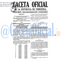 Gaceta Oficial 3614 del 9 Septiembre 1985