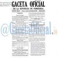 Gaceta Oficial 33379 del 27 Diciembre 1985