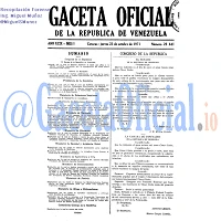 Gaceta Oficial 29641 del 21 Octubre 1971