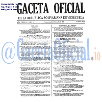 Gaceta Oficial 39229 del 28 Julio 2009