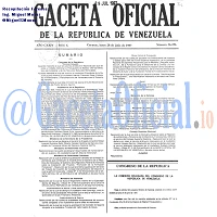 Gaceta Oficial 36256 del 28 Julio 1997