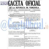 Gaceta Oficial 5021 del 18 Diciembre 1995