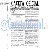 Gaceta Oficial 3694 del 22 Enero 1986