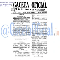 Gaceta Oficial 2071 del 8 Agosto 1977