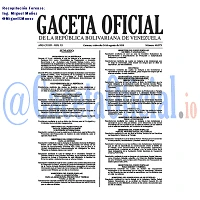 Gaceta Oficial 40973 del 24 agosto 2016