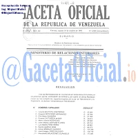 Gaceta Oficial 4985 del 10 Octubre 1995