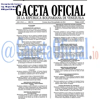 Gaceta Oficial 40492 del 8 Septiembre 2014