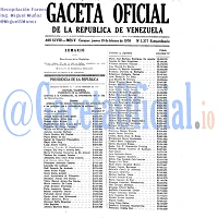 Gaceta Oficial 1377 del 19 Febrero 1970