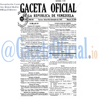 Gaceta Oficial 33380 del 30 Diciembre 1985