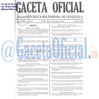 Gaceta Oficial 37058 del 17 Octubre 2000