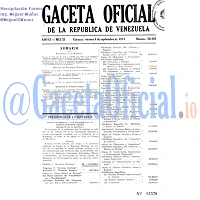 Gaceta Oficial 30493 del 6 Septiembre 1974