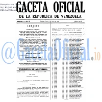 Gaceta Oficial 34127 del 2 Enero 1989